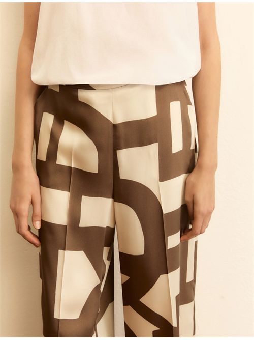 Pantalone in twill stampato - TORTORA EMME MARELLA | EMMALBER149/006